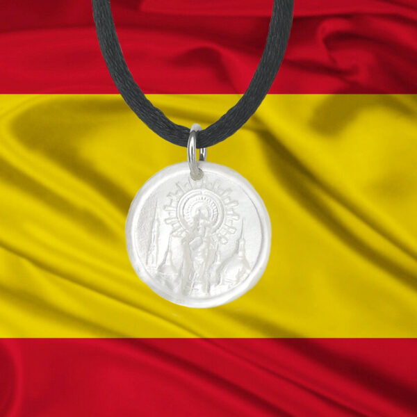 Medalla-nacar-plata-Pilar-Bandera-España